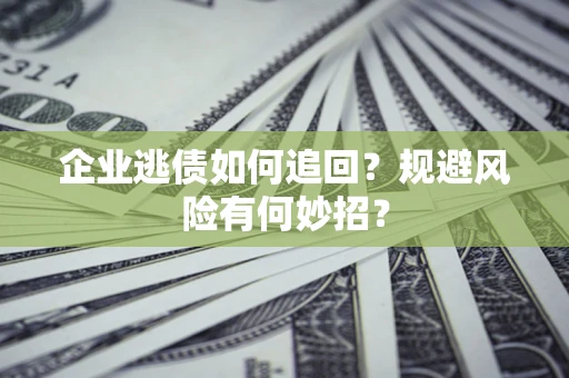 北京企业逃债如何追回？规避风险有何妙招？